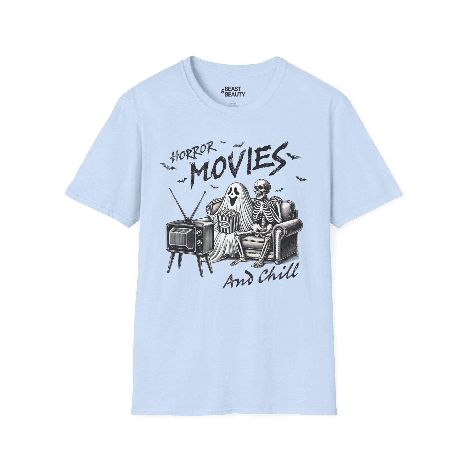Horror Movies and Chill Graphic T-Shirt t-shirt product image 4 from Beast and Beauty