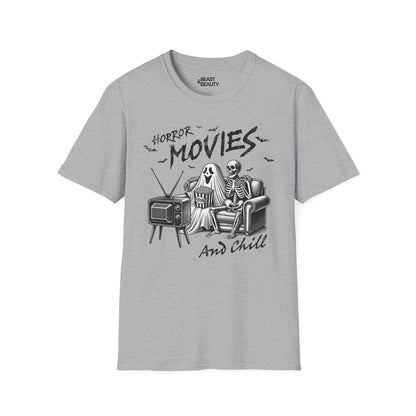 Horror Movies and Chill Graphic T-Shirt t-shirt product image 3 from Beast and Beauty