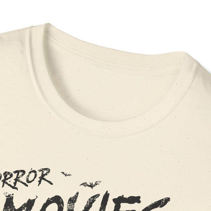 Horror Movies and Chill Graphic T-Shirt - funny t-shirt by Cheeky Business