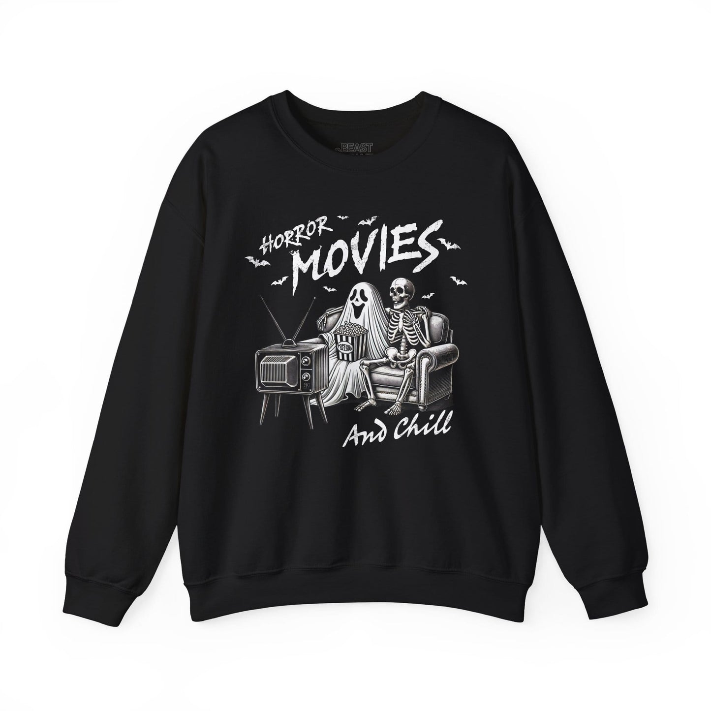 Horror Movies And Chill Halloween Sweatshirt sweatshirt product image 5 from Beast and Beauty