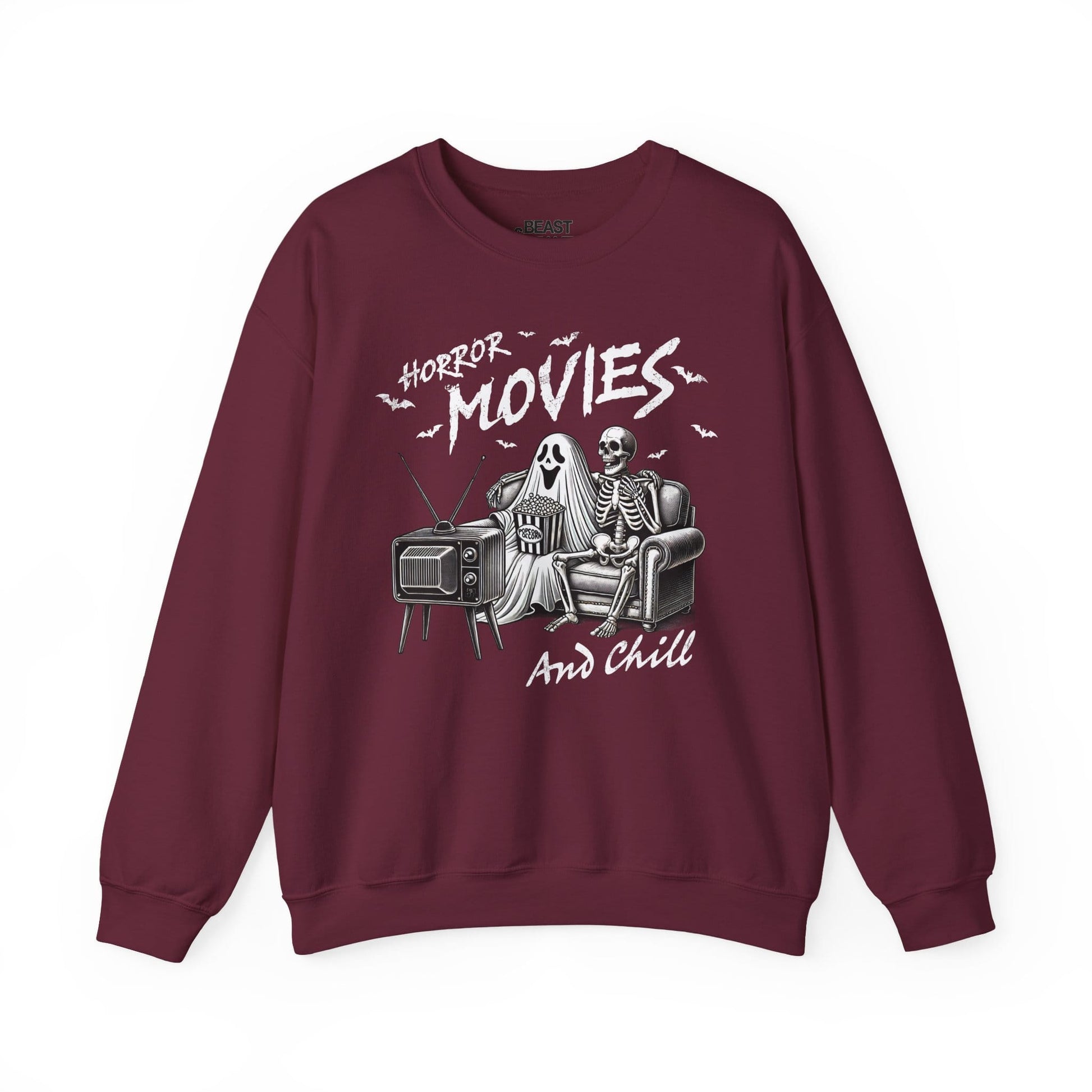 Horror Movies And Chill Halloween Sweatshirt sweatshirt product image 4 from Beast and Beauty