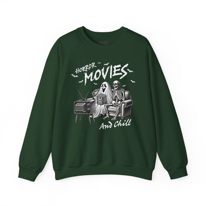 Horror Movies And Chill Halloween Sweatshirt sweatshirt product image 3 from Beast and Beauty