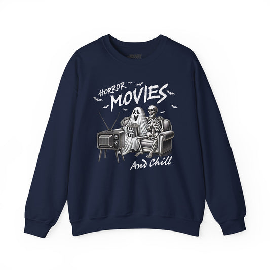 Horror Movies And Chill Halloween Sweatshirt sweatshirt product image 2 from Beast and Beauty