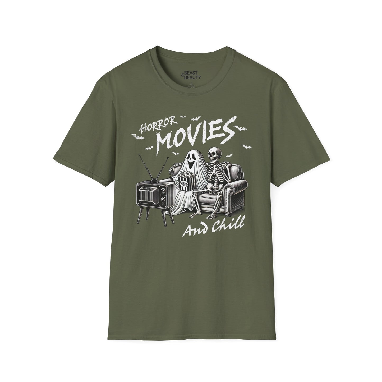 horror movies and chill halloween t-shirt t-shirt sixth colour product image