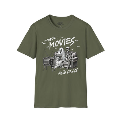 horror movies and chill halloween t-shirt t-shirt sixth colour product image