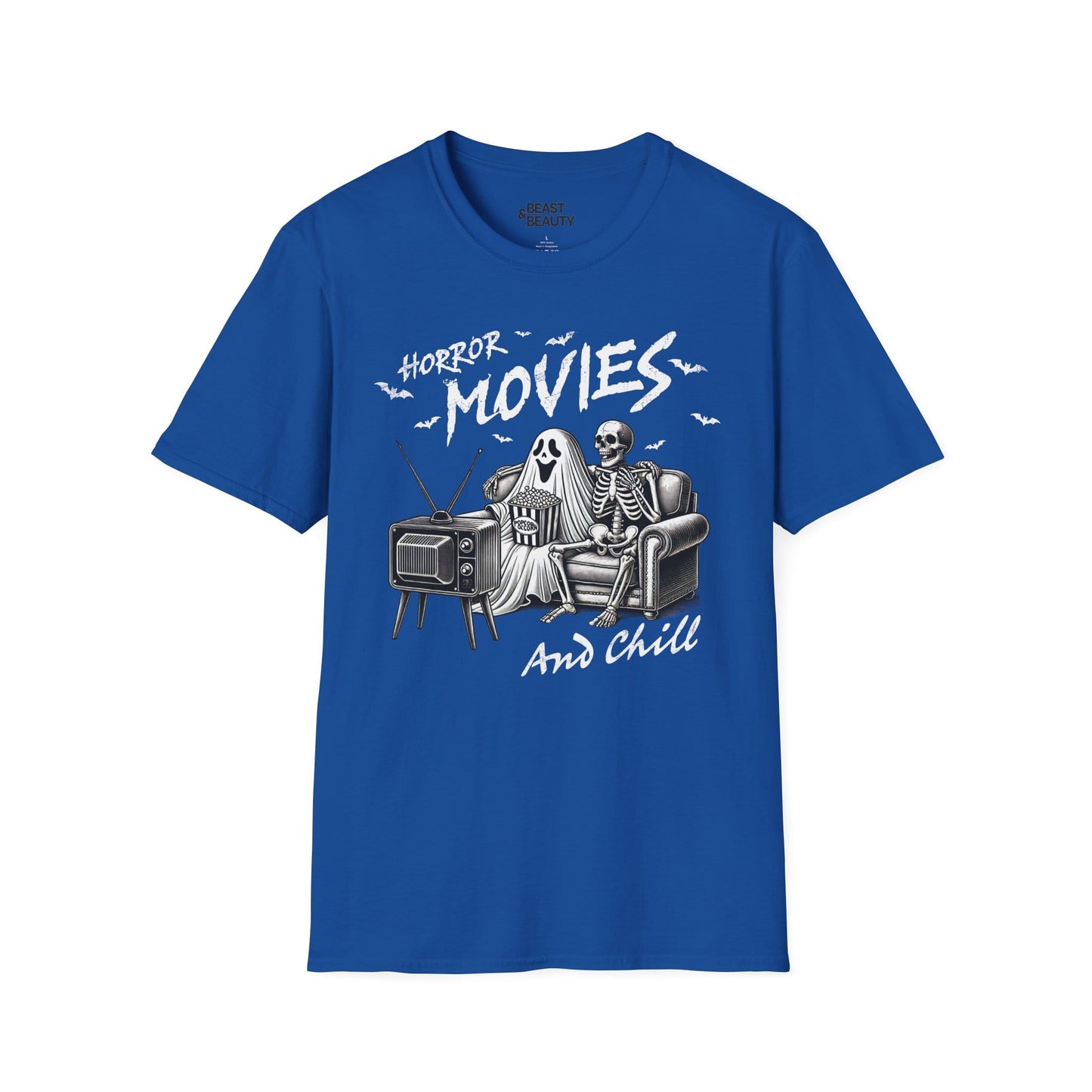 horror movies and chill halloween t-shirt t-shirt fifth colour product image
