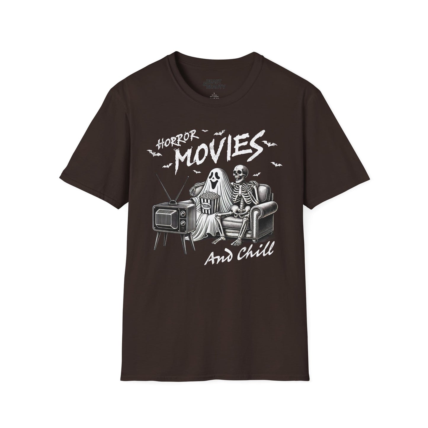 horror movies and chill halloween t-shirt t-shirt third colour product image