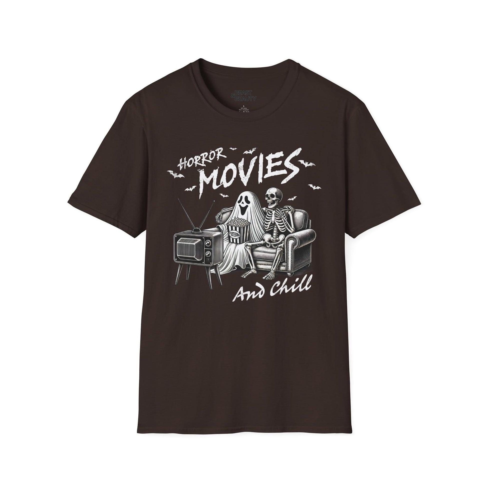 horror movies and chill halloween t-shirt t-shirt third colour product image