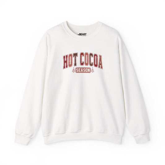 hot cocoa season sweatshirt white sweatshirt Christmas gift idea
