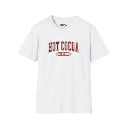 hot cocoa season t-shirt white t-shirt Christmas gift idea