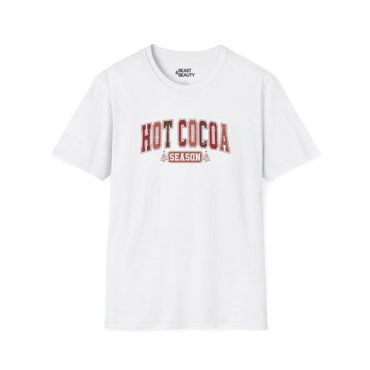 hot cocoa season t-shirt white t-shirt Christmas gift idea