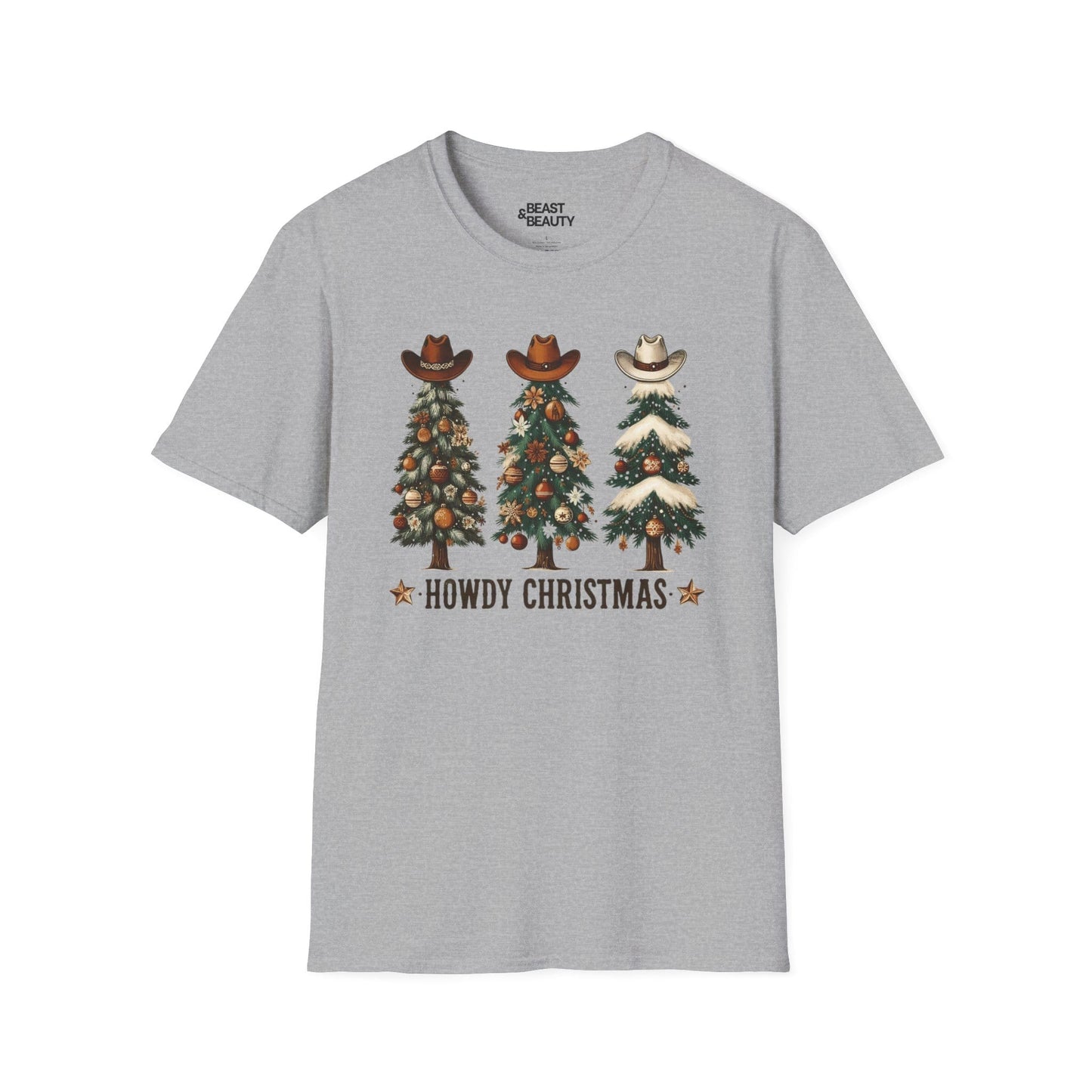 howdy christmas cowboy t-shirt sport grey t-shirt Christmas gift idea