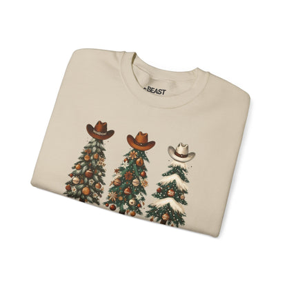 howdy christmas cowboy trees sweatshirt sweatshirt Christmas gift idea image 4