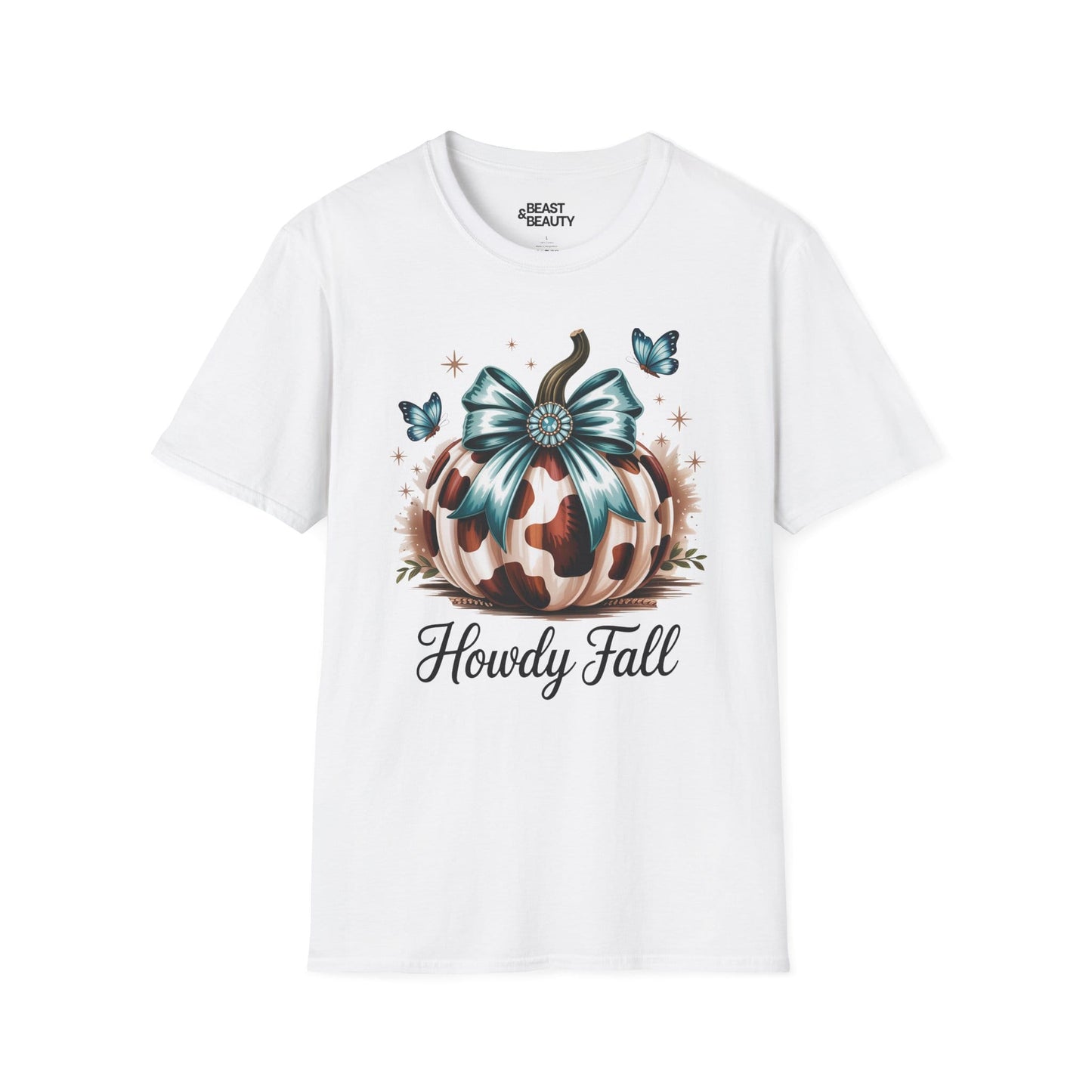 howdy fall leopard pumpkin t-shirt white t-shirt cowgirl gift idea