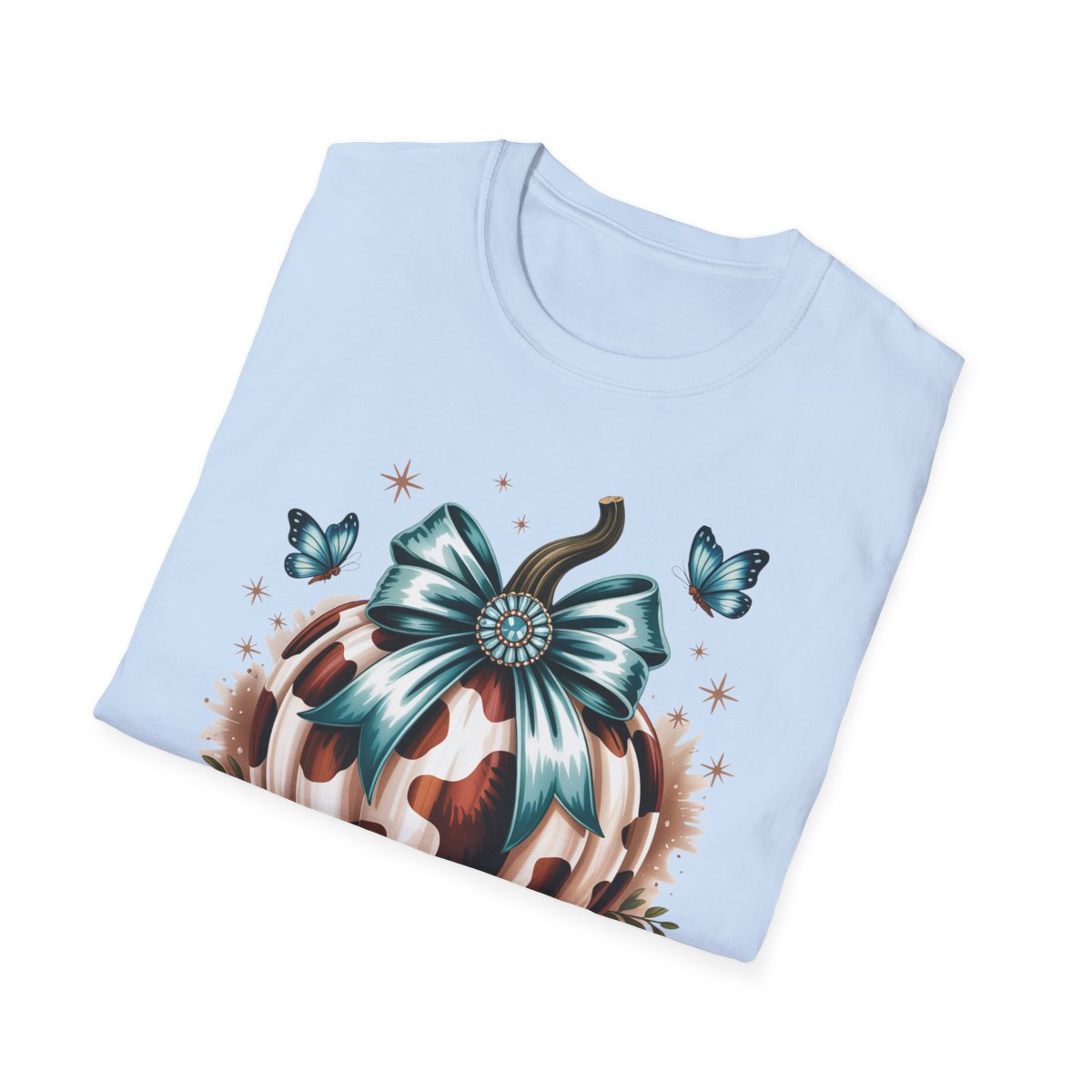 Howdy Fall Leopard Pumpkin T-Shirt - funny t-shirt by Cheeky Business