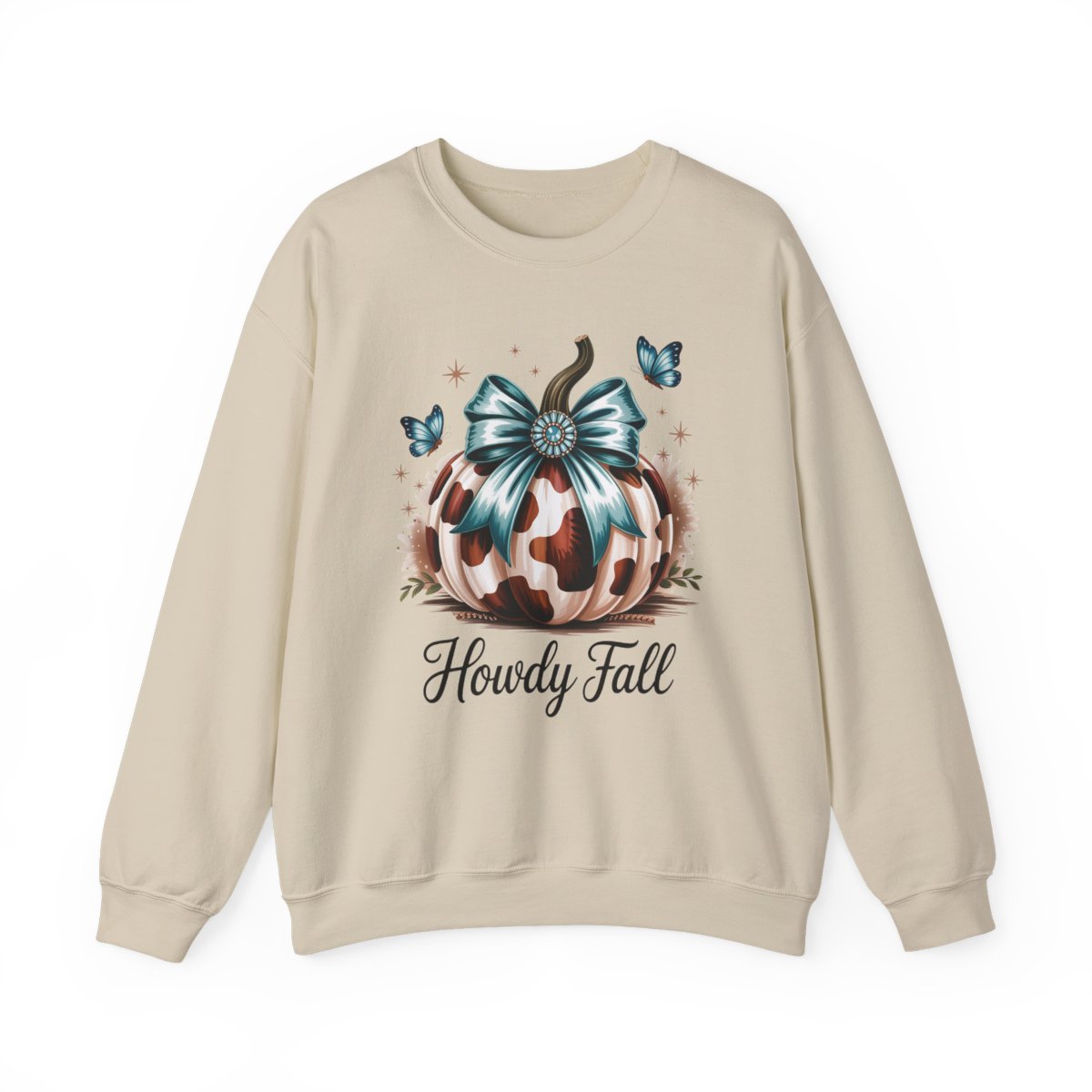 Howdy Fall Western Pumpkin Sweatshirt - funny sweatshirt by Cheeky Business