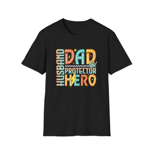 Husband Dad Protector Hero T-Shirt - funny t-shirt by Cheeky Business