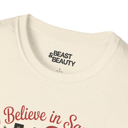 i believe in santa and dinosaurs christmas t-shirt t-shirt Christmas gift idea image 4