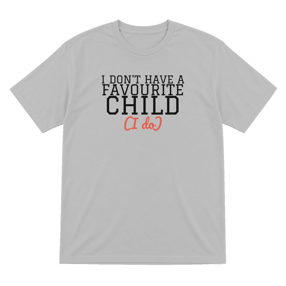 I Don't Have A Favourite Child Mum Sweatshirt & T-Shirt T-Shirt in Sport Grey
