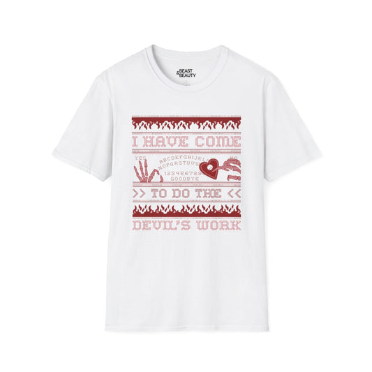 i have come to do the devil's work halloween t-shirt t-shirt front product image