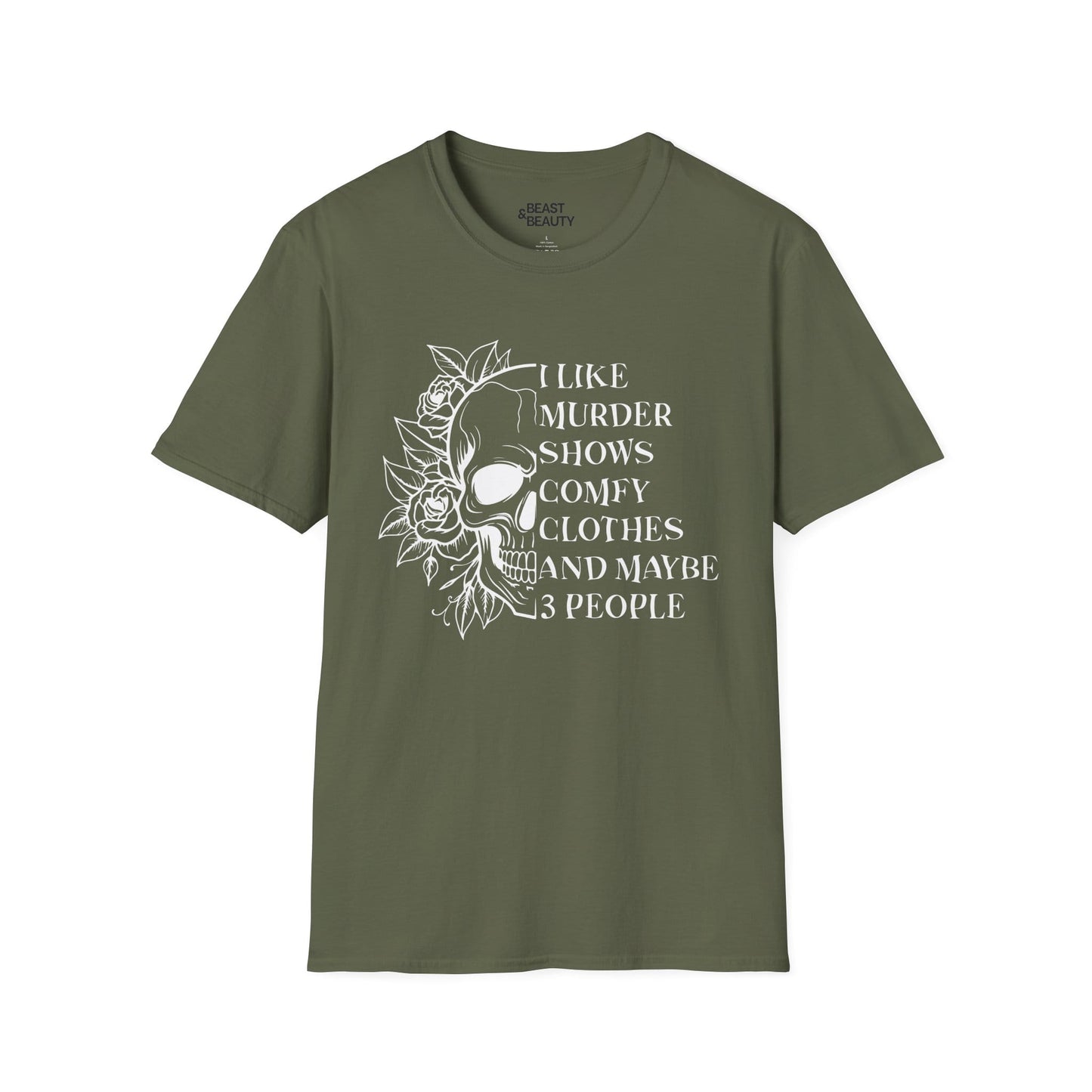 i like murder shows gothic skull t-shirt t-shirt sixth colour product image