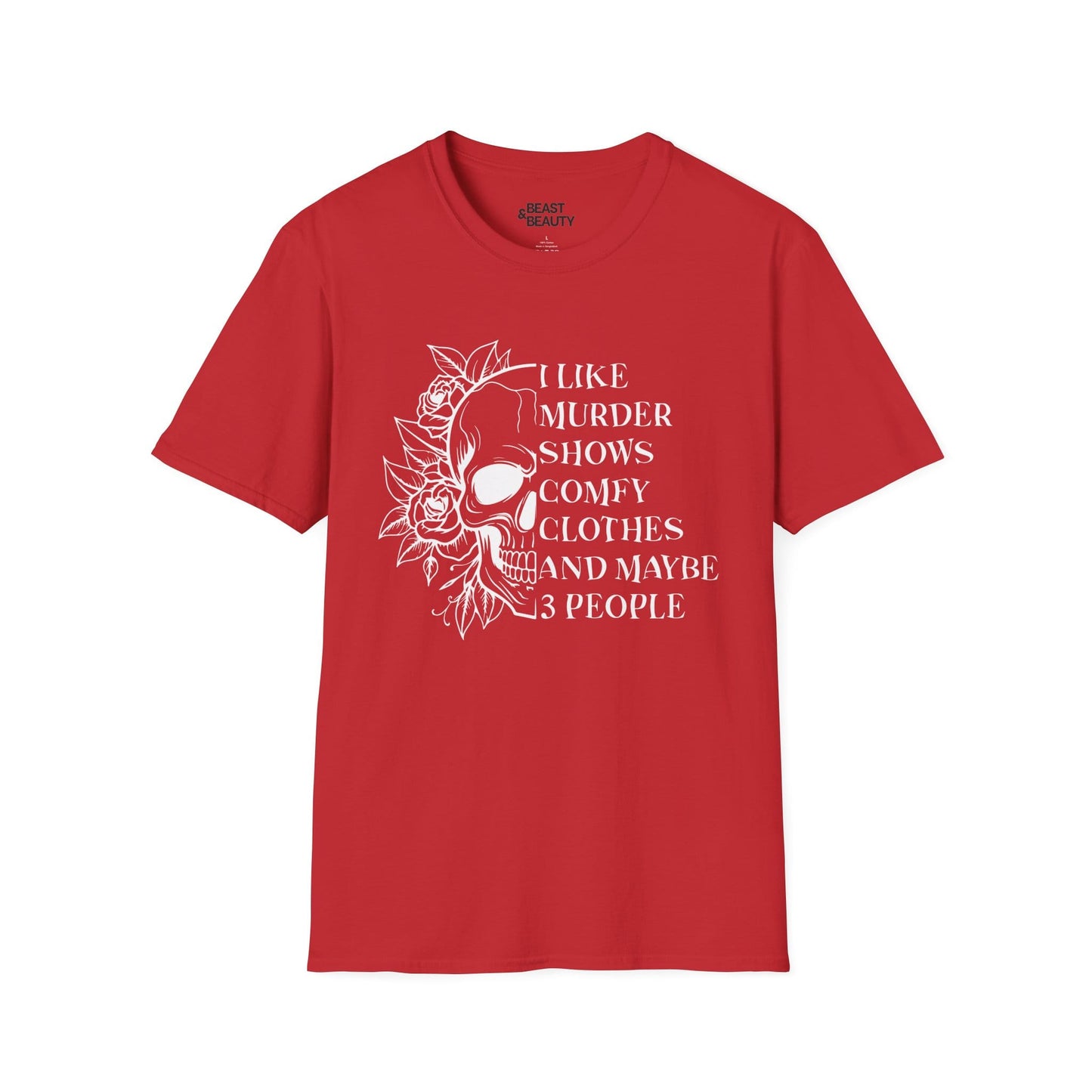 i like murder shows gothic skull t-shirt t-shirt fourth colour product image