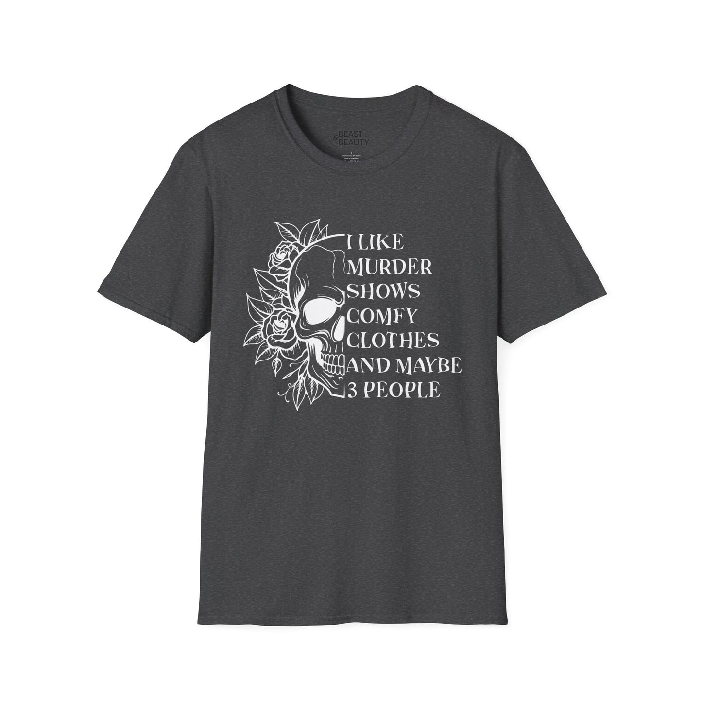 i like murder shows gothic skull t-shirt t-shirt third colour product image