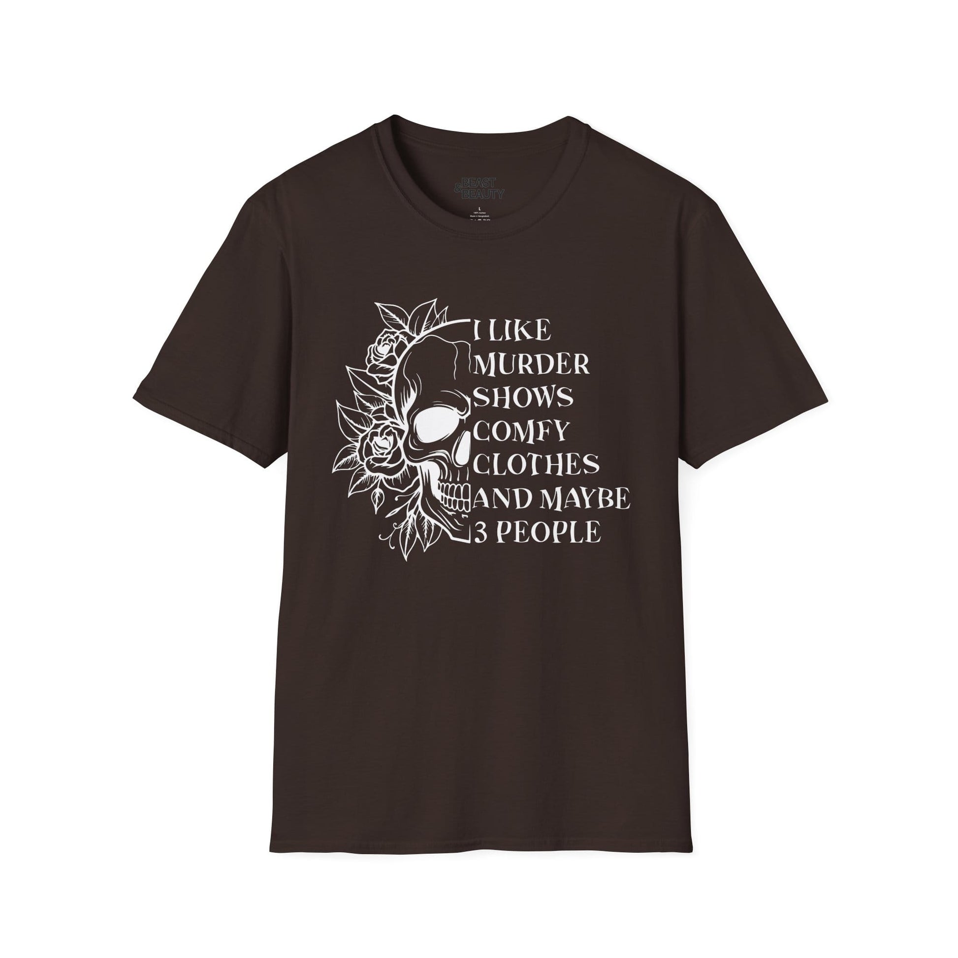 i like murder shows gothic skull t-shirt t-shirt second colour product image