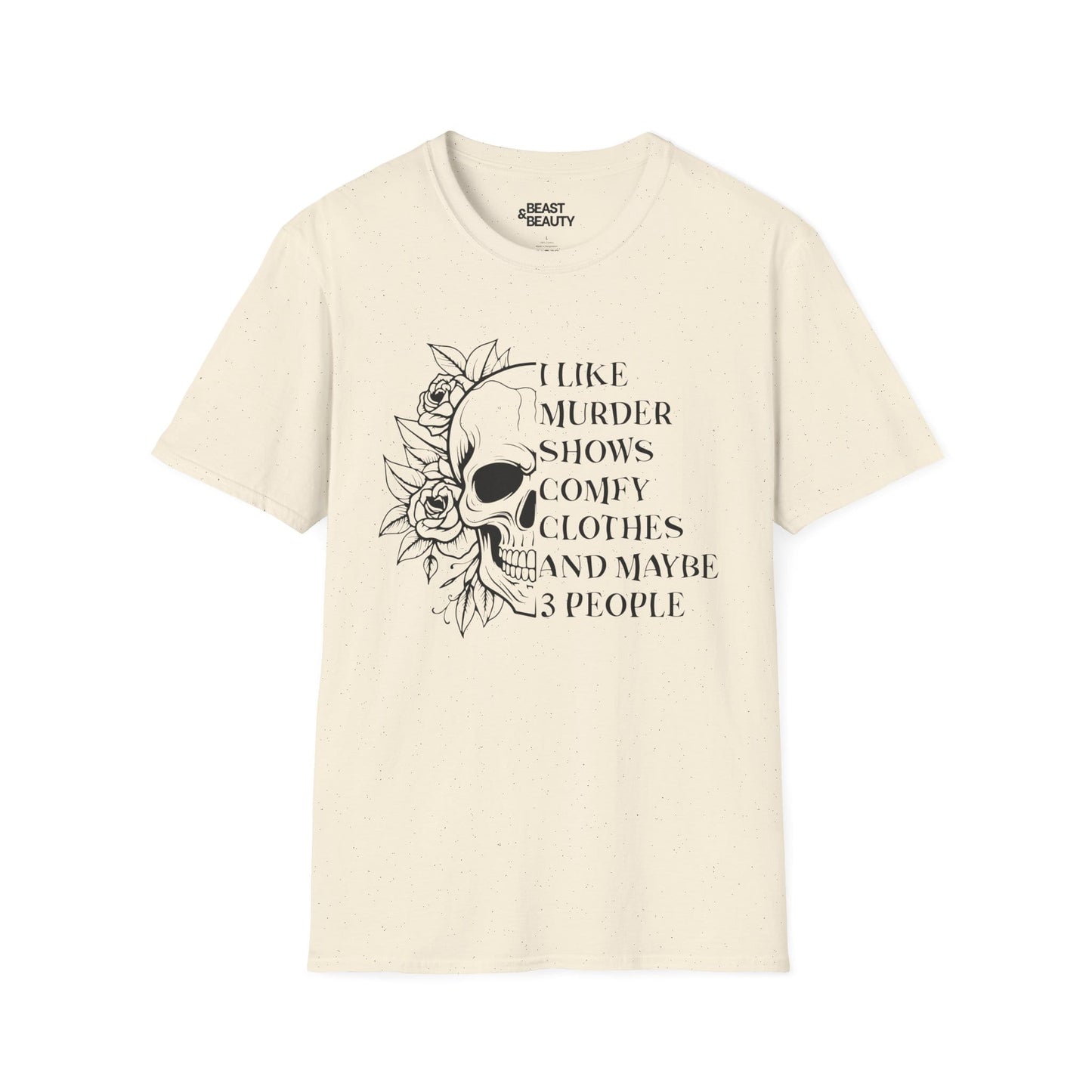 i like murder shows skull graphic t-shirt t-shirt alternate colour product image