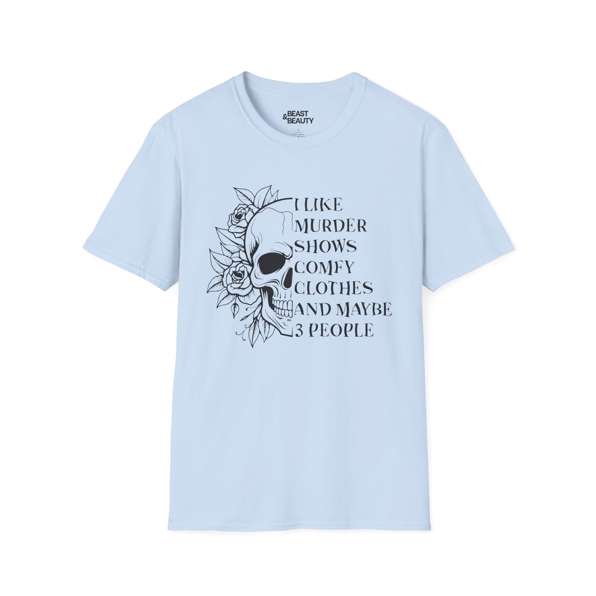 i like murder shows skull graphic t-shirt t-shirt third colour product image