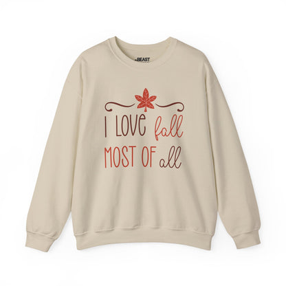 i love fall most of all sweatshirt sand sweatshirt gift gift idea