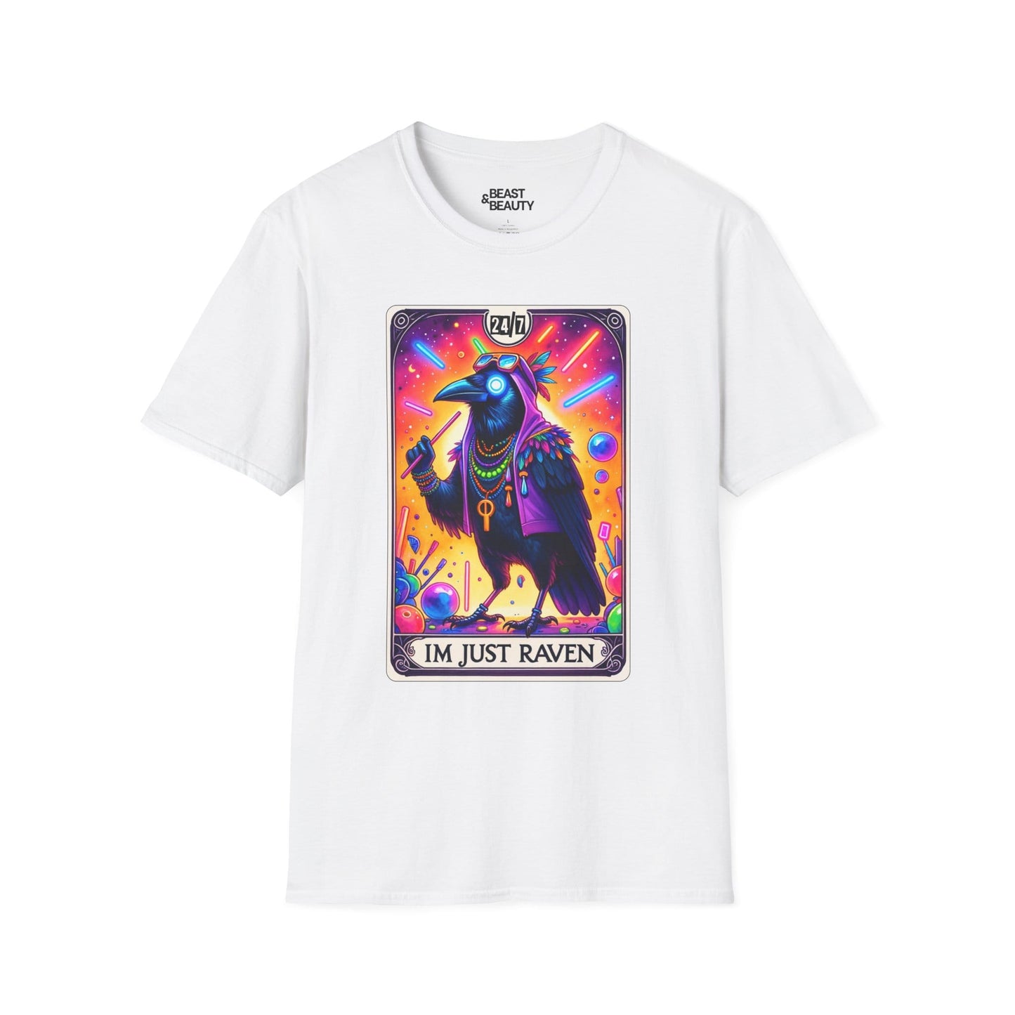 i'm just raven tarot graphic t-shirt t-shirt fourth colour product image