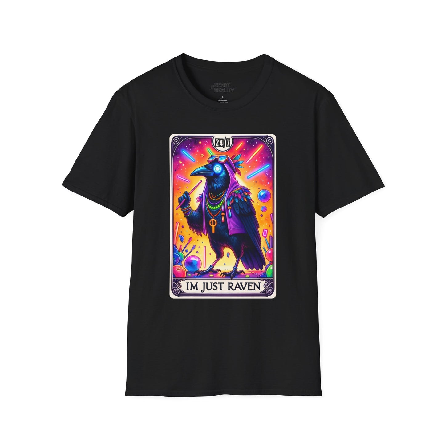 i'm just raven tarot graphic t-shirt t-shirt alternate colour product image