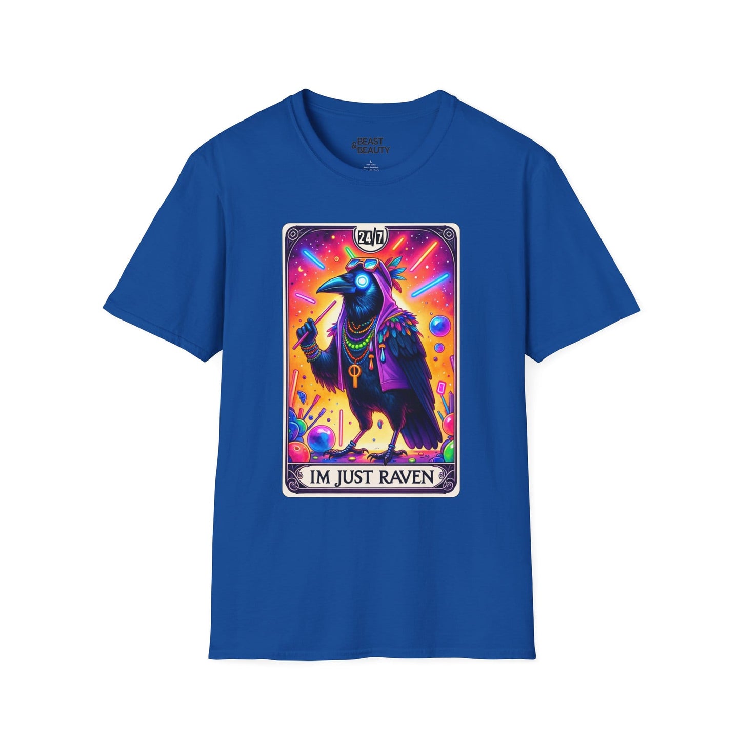 i'm just raven tarot graphic t-shirt t-shirt front product image
