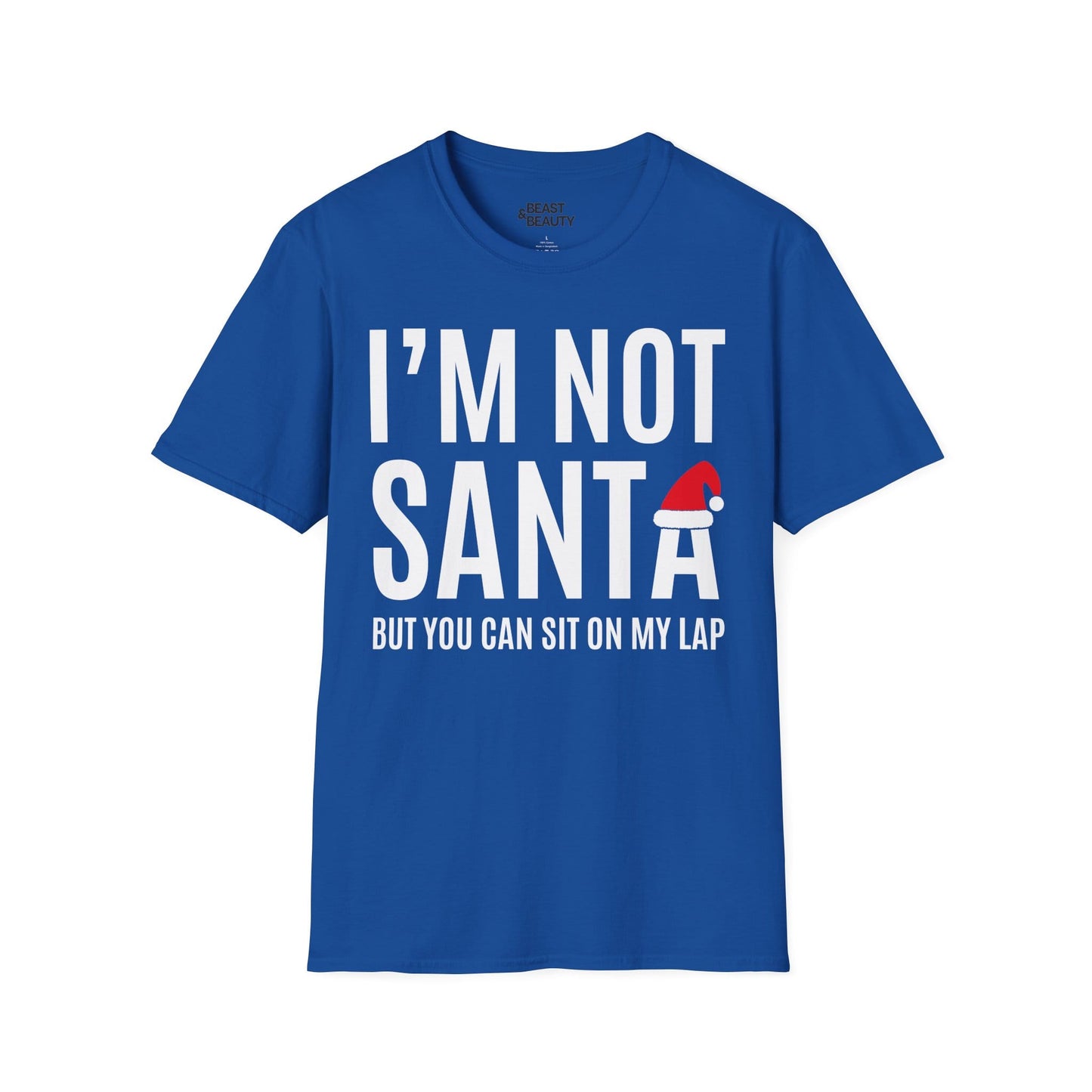 i m not santa but you can sit on my lap christmas t-shirt royal t-shirt Christmas gift idea