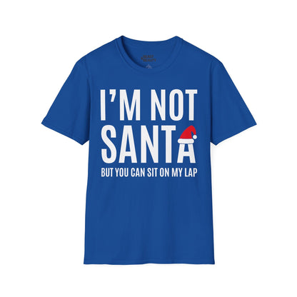 i m not santa but you can sit on my lap christmas t-shirt royal t-shirt Christmas gift idea