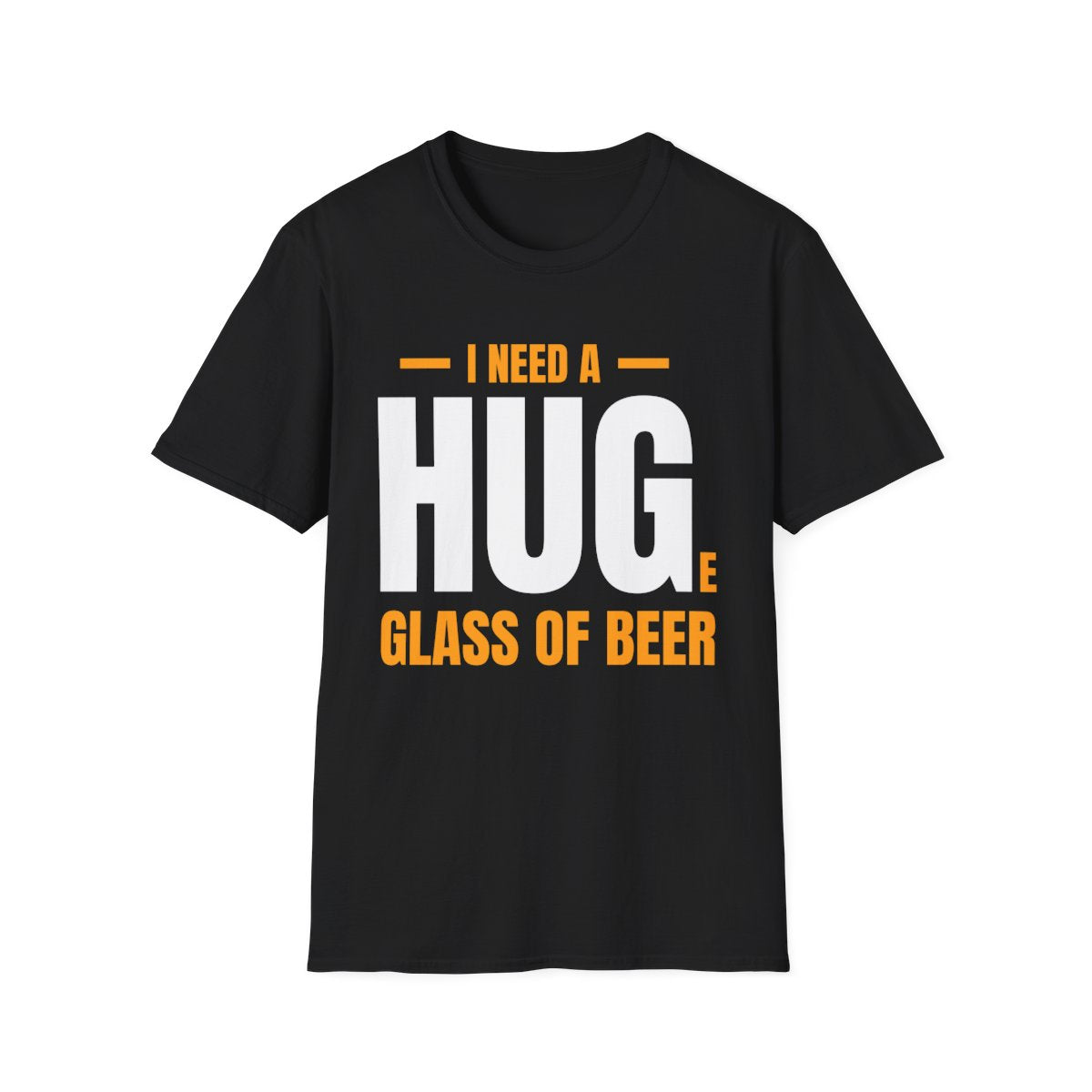 I Need a Huge Glass of Beer Dad T-Shirt - funny t-shirt by Cheeky Business
