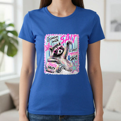I Season With Salt T-Shirt & Sweatshirt in Royal, worn, our photo