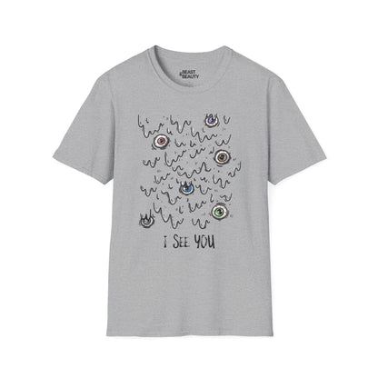 i see you creepy eyes halloween t-shirt t-shirt third colour product image