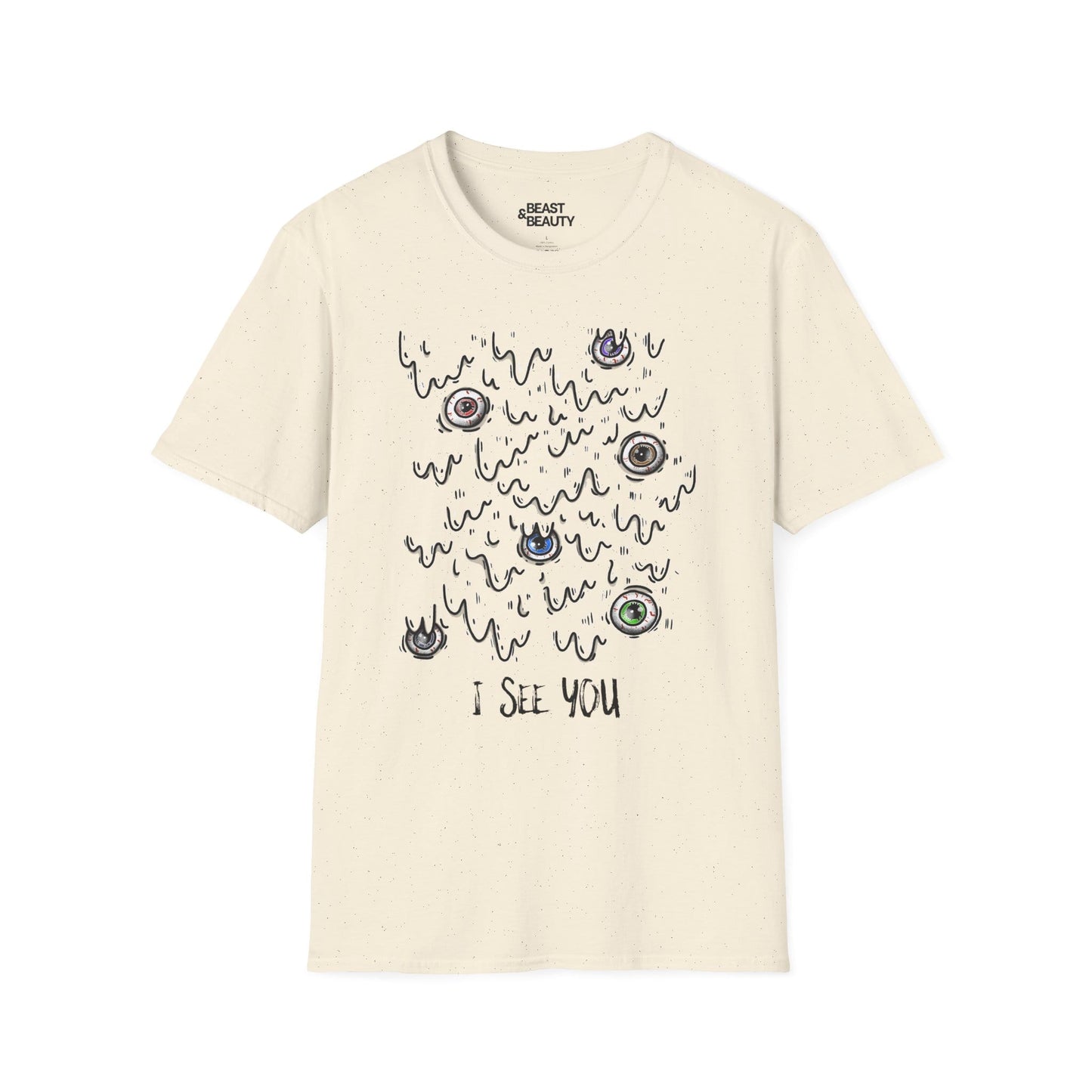 i see you creepy eyes halloween t-shirt t-shirt second colour product image