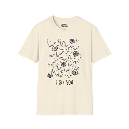 i see you creepy eyes halloween t-shirt t-shirt second colour product image