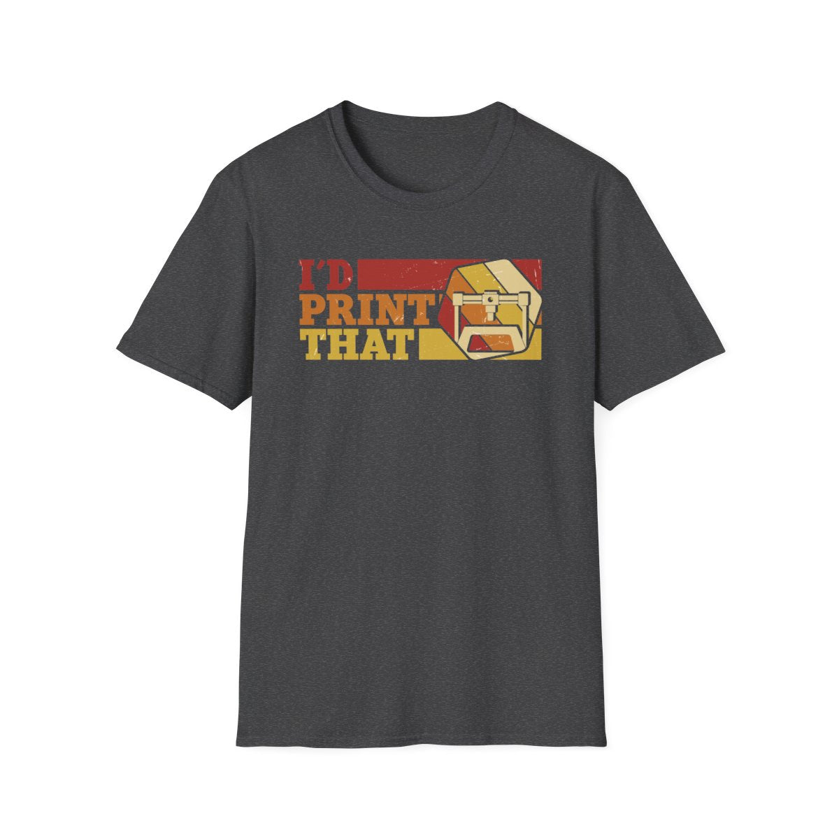 I'd Print That - Funny 3D Printing T-Shirt - funny t-shirt by Cheeky Business