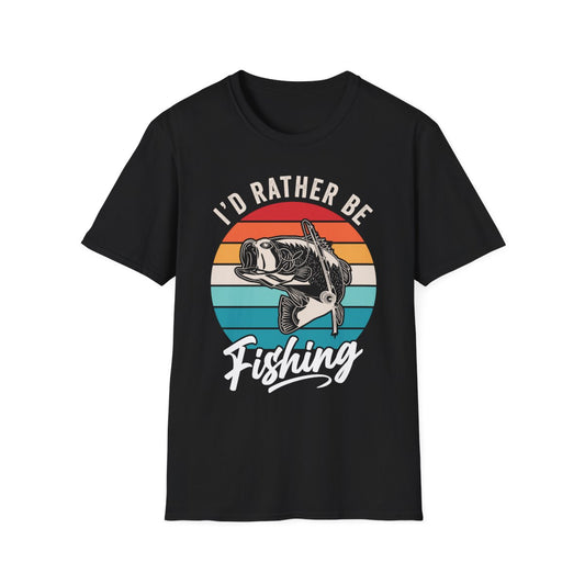 I'd Rather Be Fishing T-Shirt - funny t-shirt by Cheeky Business