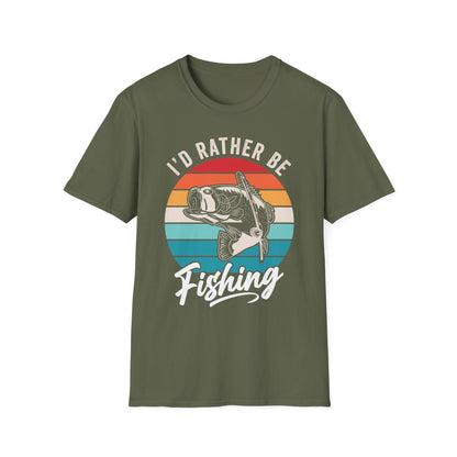 I'd Rather Be Fishing T-Shirt - funny t-shirt by Cheeky Business