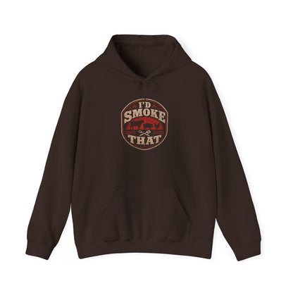 I'd Smoke That BBQ Hoodie - funny hoodie by Cheeky Business