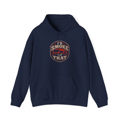 I'd Smoke That BBQ Hoodie - funny hoodie by Cheeky Business