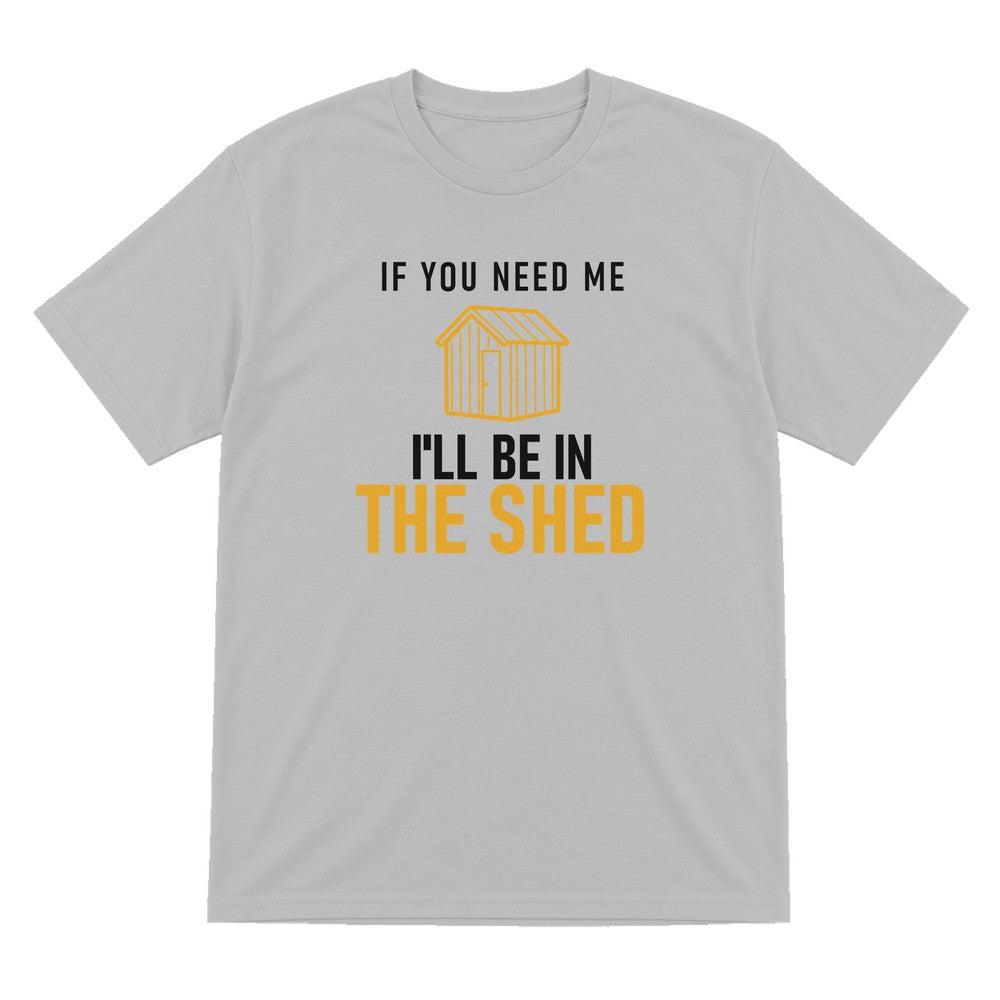 I'll Be In The Shed Funny Dad T-Shirt & Sweatshirt T-Shirt in Sport Grey