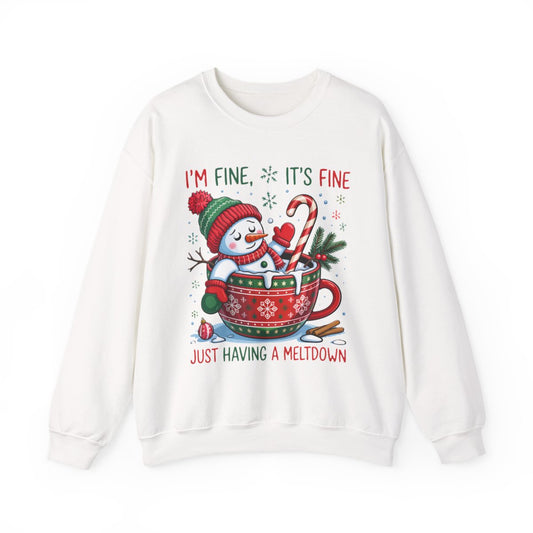 Christmas Meltdown Sweatshirt - funny sweatshirt by Cheeky Business