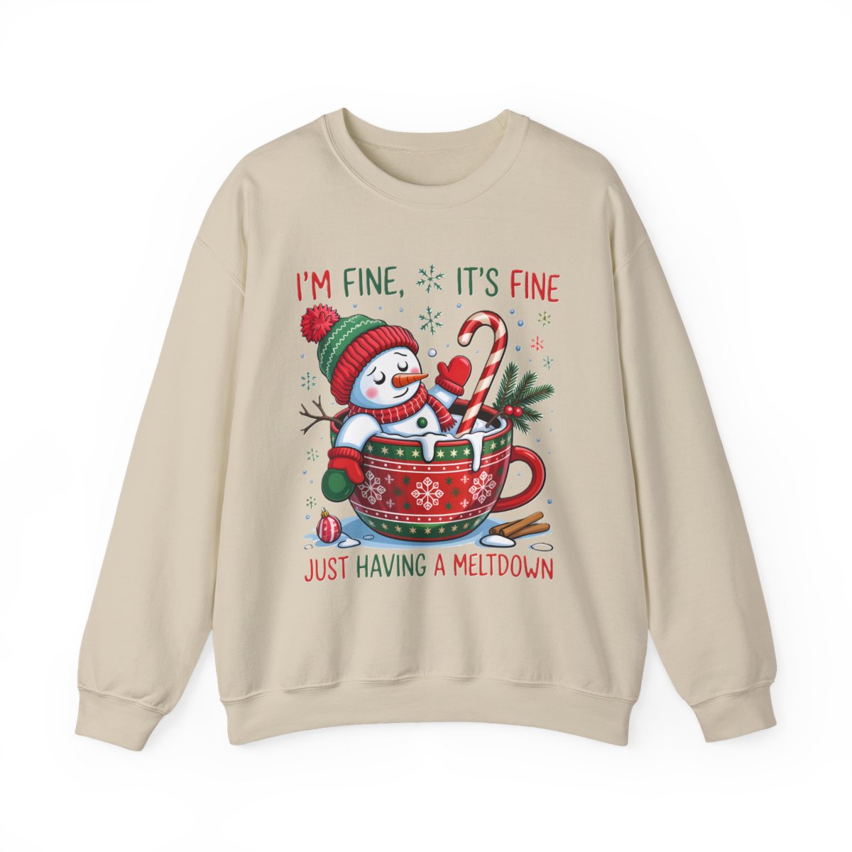 Christmas Meltdown Sweatshirt - funny sweatshirt by Cheeky Business