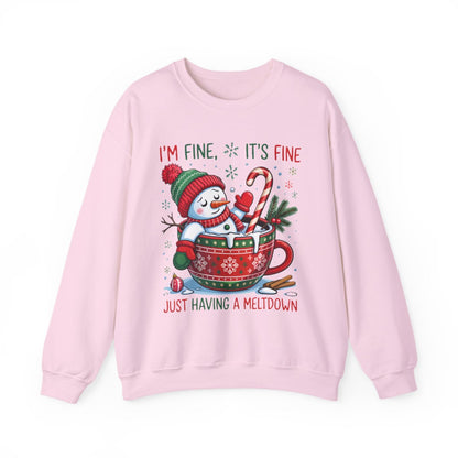Christmas Meltdown Sweatshirt - funny sweatshirt by Cheeky Business